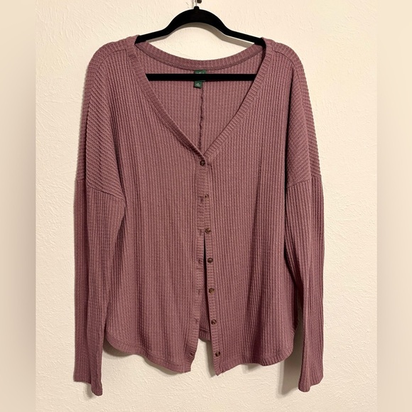 Wild Fable Mauve Knit Cardigan - Picture 2 of 4